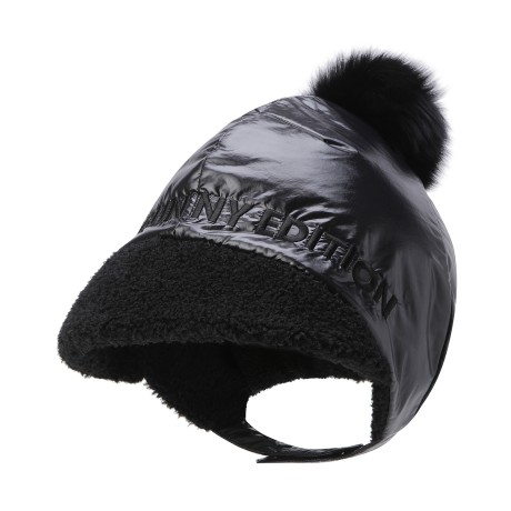 여성 폭스퍼 폼폼 덤블 안감 보닛햇