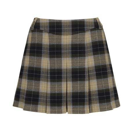 여성 기모 인버티드 플리츠 큐롯 스커트