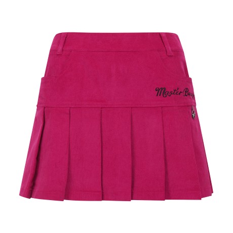 여성 백 밴딩 코듀로이 플리츠 큐롯 스커트