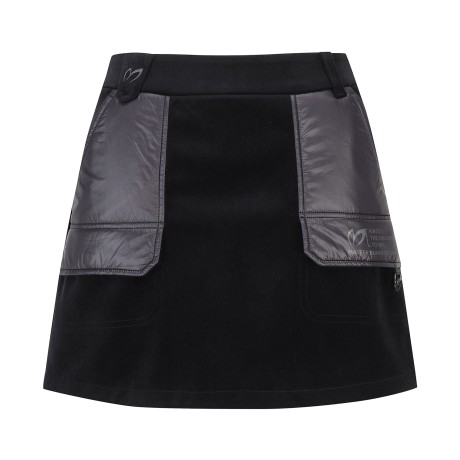 여성 우븐 포켓 벨로아 큐롯 스커트