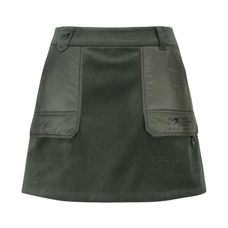 여성 우븐 포켓 벨로아 큐롯 스커트