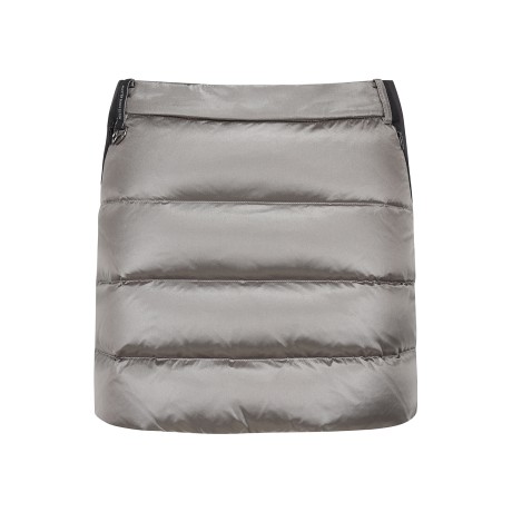 여성 니트 블록 구스다운 큐롯 스커트