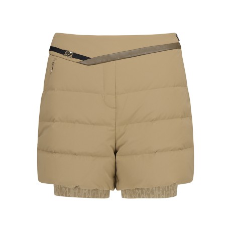 여성 로고 니트 레이어 구스다운 쇼츠