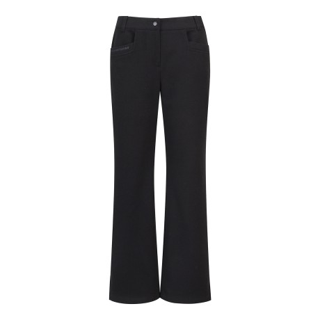 여성 슬릿 헴 부츠컷 백 밴딩 기모 팬츠