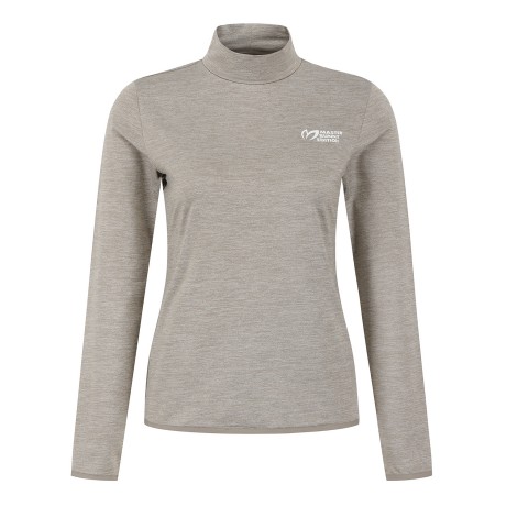 여성 모크넥 약기모 긴팔 티셔츠