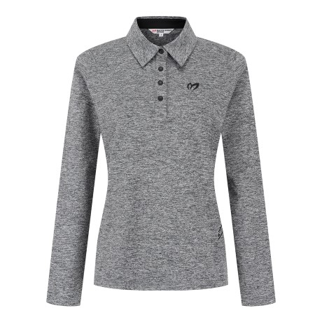 여성 사선 로고 테이프 약기모 카라 티셔츠