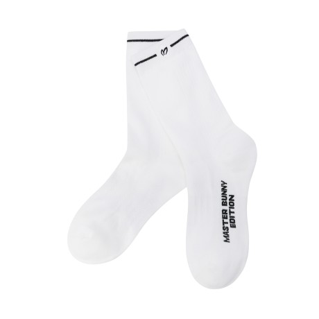 여성 베이직 라인 중목 양말