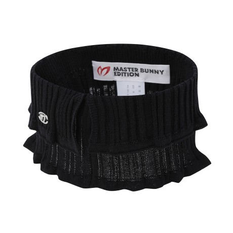 여성 리브 조직 셔링 넥워머