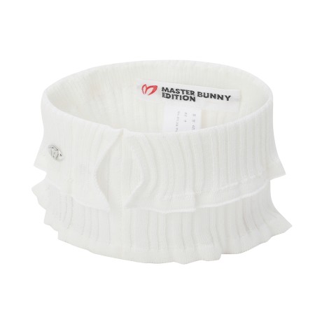 여성 리브 조직 셔링 넥워머