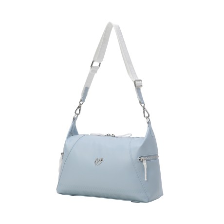 여성 메탈 심볼 로고 프린팅 호보백