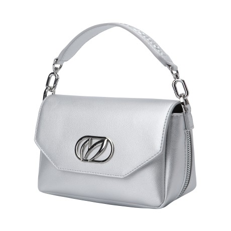 여성 메탈 심볼 지퍼 투웨이 미니백