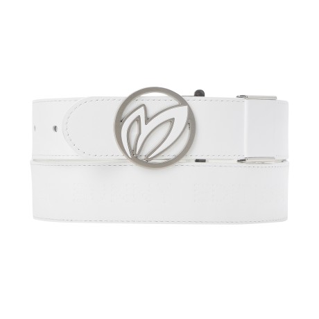 여성 라운드 심볼 도트 로고 벨트