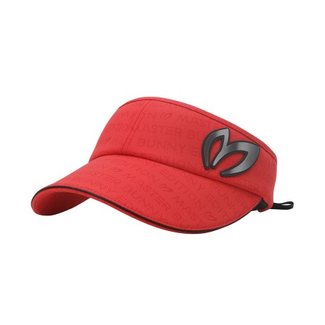 여성 도트 로고 패턴 탈착 리본 썬바이저