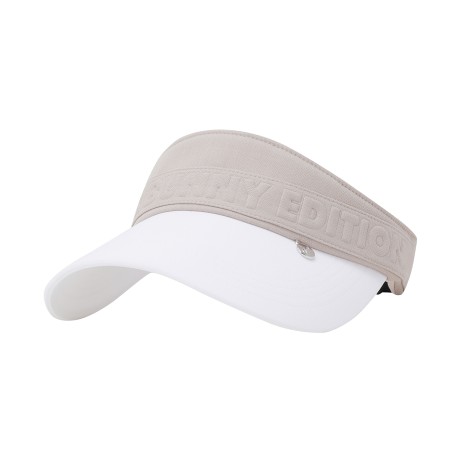 여성 입체 로고 밴딩 썬바이저