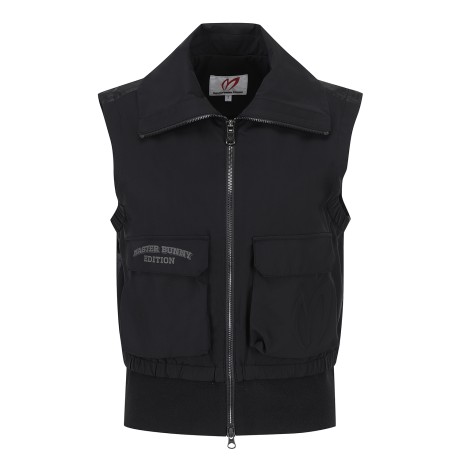 여성 리브 레이어드 슬리브리스 점퍼