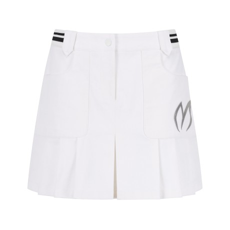 여성 와이드 심볼 자수 밴딩 큐롯 스커트