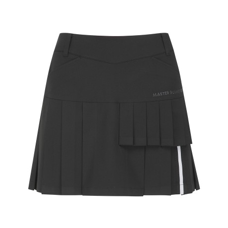 여성 백 밴딩 플리츠 플랩 큐롯스커트