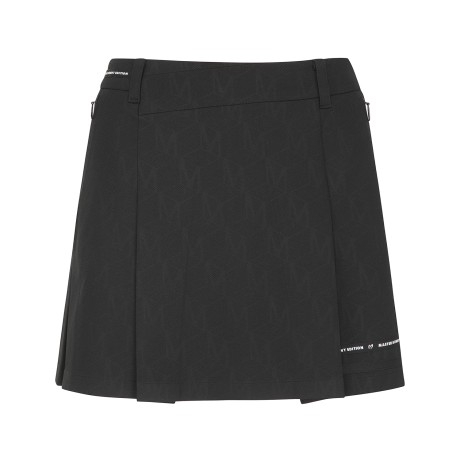 여성 로고 테이프 헴 트윌 큐롯스커트