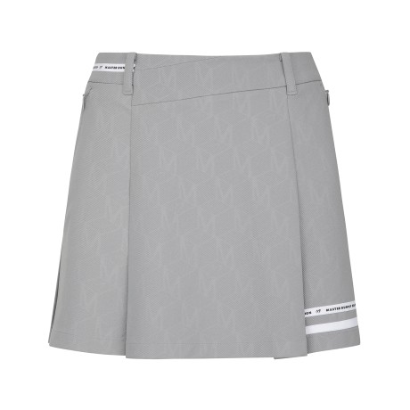 여성 로고 테이프 헴 트윌 큐롯스커트