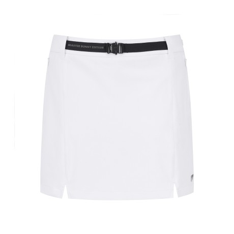 여성 백 엠보 심볼 벨티드 큐롯 스커트