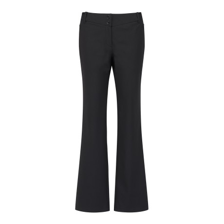 여성 사이드밴딩 백 로고 부츠컷 팬츠