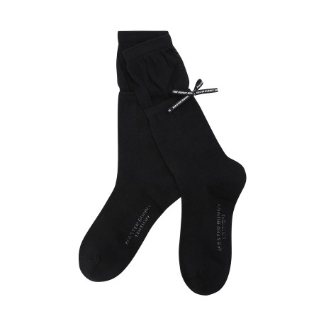 여성 시스루 레이어드 논슬립 장목 양말