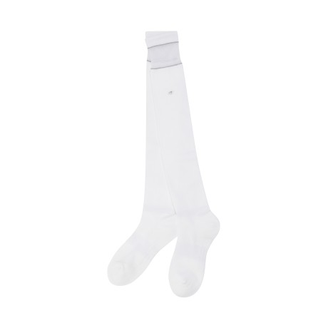 여성 심볼 메쉬 믹스 논슬립 니삭스