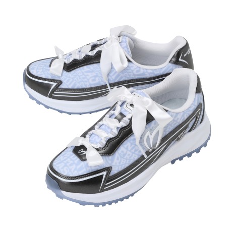 여성 물결 로고 논스파이크 골프화