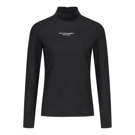 여성 니팅 로고플레이 긴팔 티셔츠