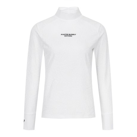 여성 니팅 로고플레이 긴팔 티셔츠