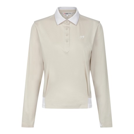 여성 저지 믹스 방풍 긴팔티셔츠