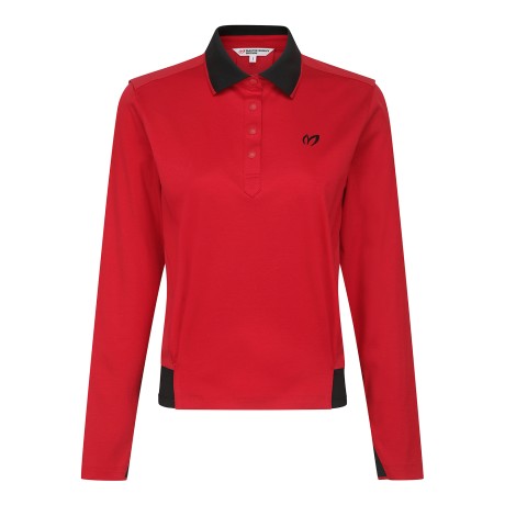 여성 저지 믹스 방풍 긴팔티셔츠