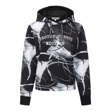 여성 섀도우 로고 잉크 드로우 후드 티셔츠