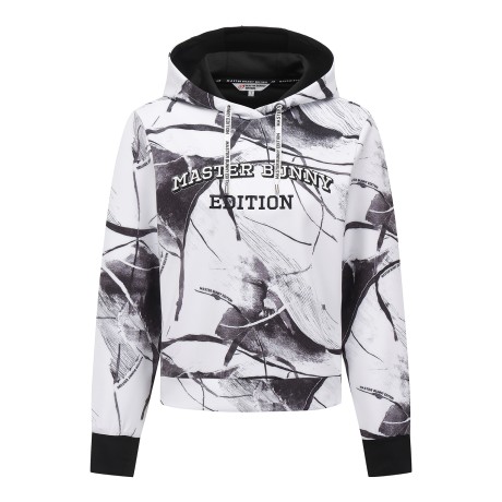 여성 섀도우 로고 잉크 드로우 후드 티셔츠