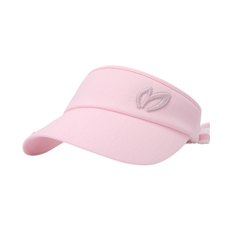 여성 글리터 심볼 레이스 리본 썬바이저