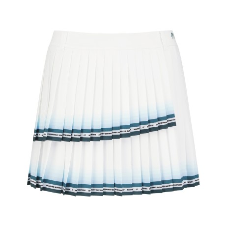 여성 레이어 배색 헴 플리츠 큐롯 스커트