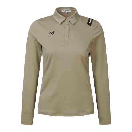 여성 스판 카라넥 긴팔 티셔츠