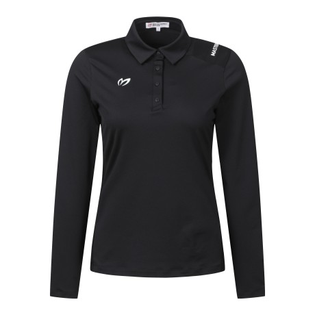 여성 스판 카라넥 긴팔 티셔츠