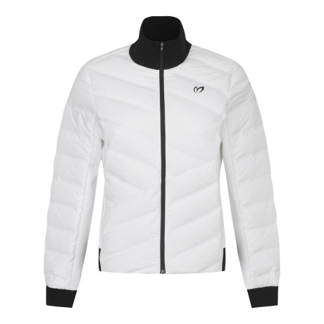 여성 백 엠보 로고 구스다운 점퍼