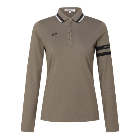 여성 라인 배색 포인트 칼라 티셔츠