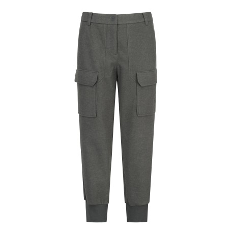 여성 심볼 카고 포켓 조거 팬츠