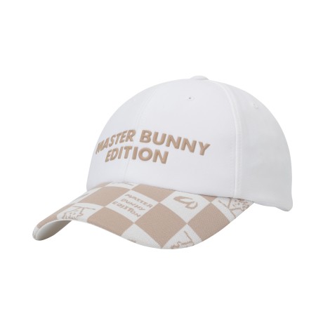 공용 체크 패턴 레터링 볼캡