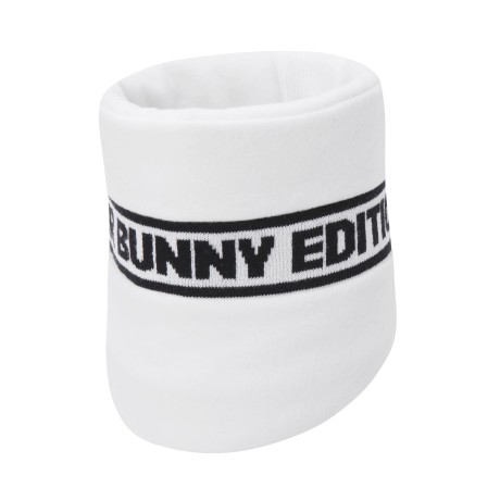 공용 배색 로고 패딩 플리스 넥워머