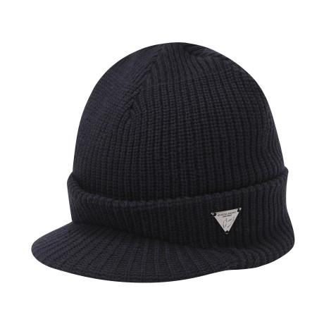 공용 골조직 포인트챙 니트 모자