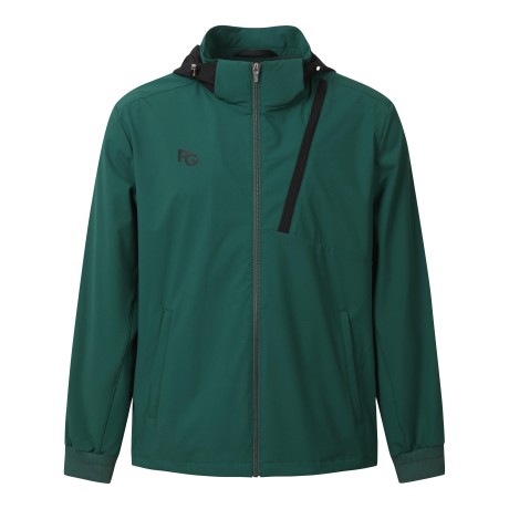 남성 탈착 배색 후드 점퍼