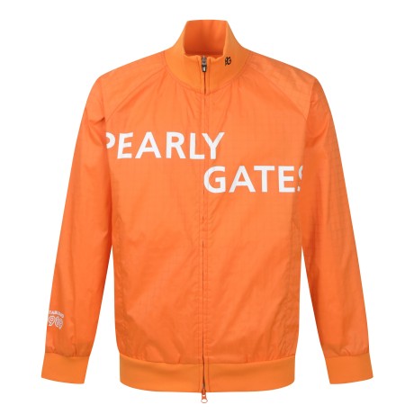 남성 로고 체크 바람막이 점퍼