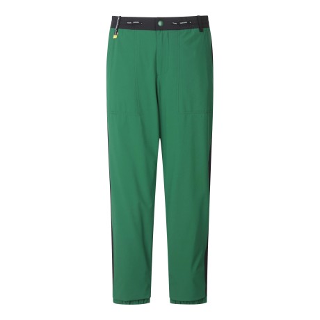 남성 스마일 컬러 블록 더블 헴 방풍 팬츠