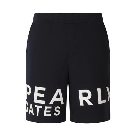 남성 헴라인 레터링 하프 팬츠