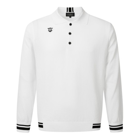 남성 로고 뱃지 아일렛 카라 티셔츠