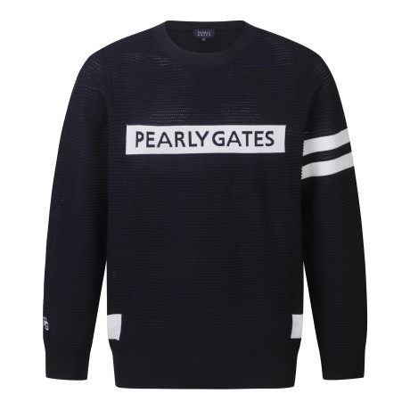 남성 워딩 로고 부클 스웨터